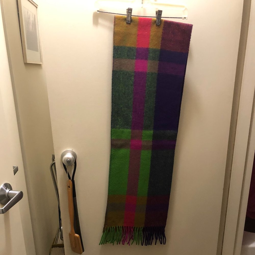 Scarf/Wrap, Multicolor, 12 1/2" Wide, Length 75", NO LABELS,